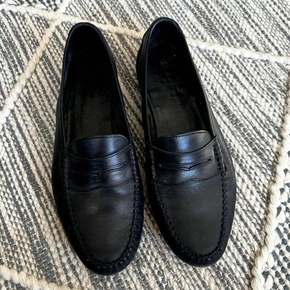 Salvatore Ferragamo Black Leather Dress Shoes